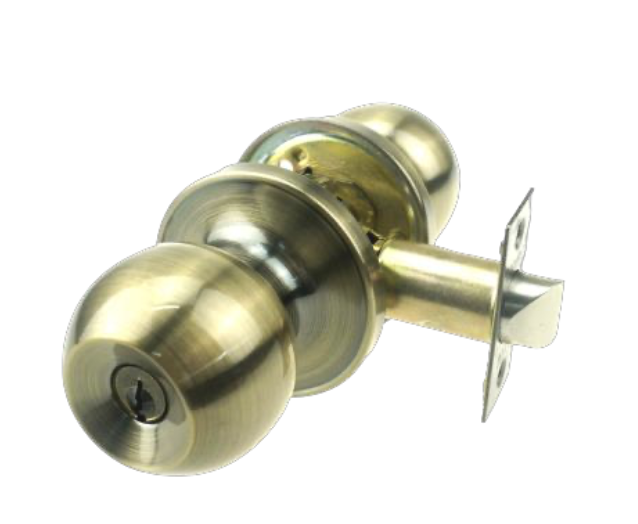 Elite Security - 2pk Key Entry - Keyed Alike - Antique Brass