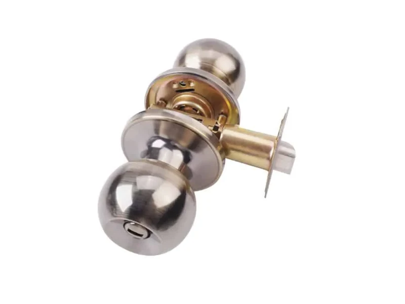 Antique Brass Tubular Knob Lock Privacy